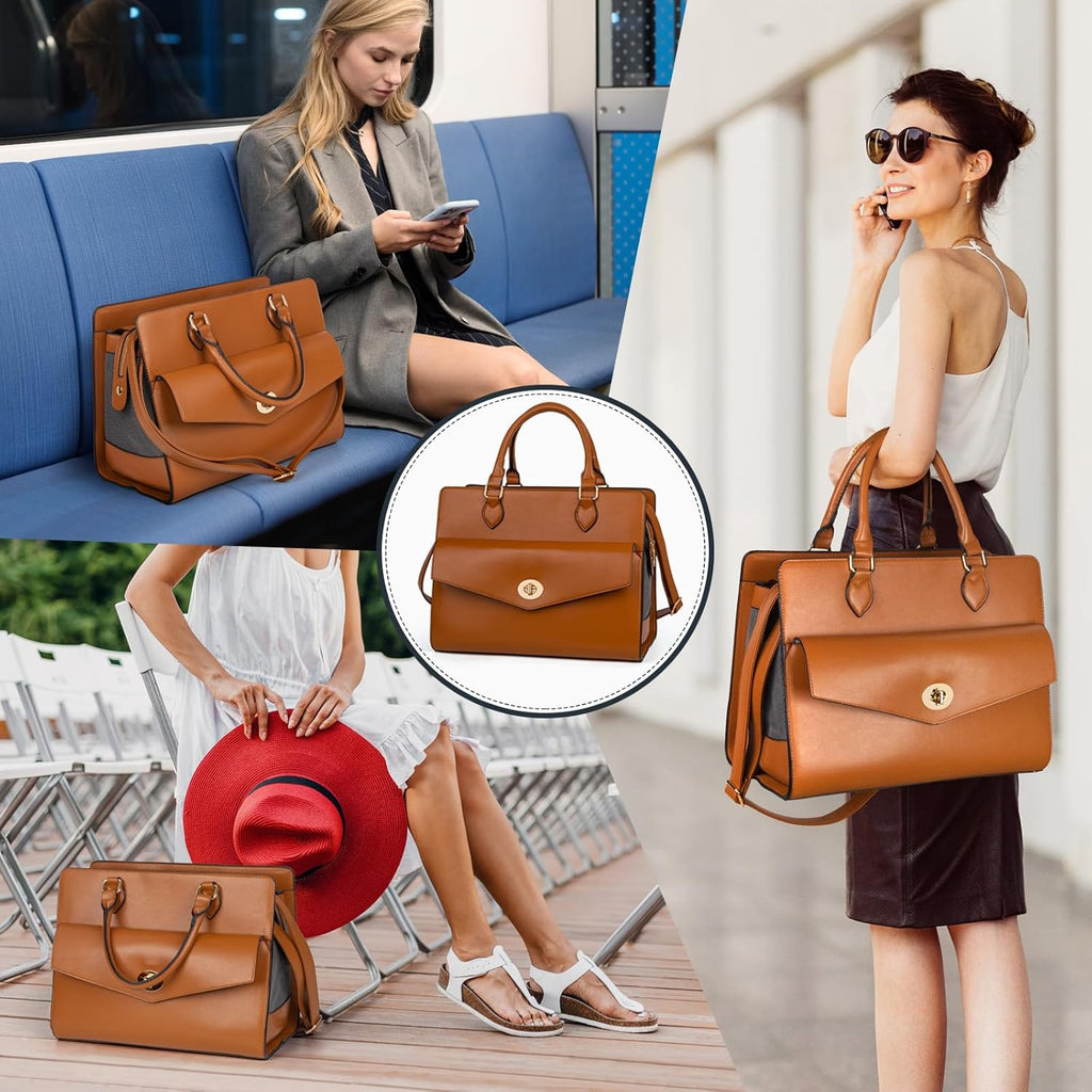Leather-look pet carrier purse, size dimensions