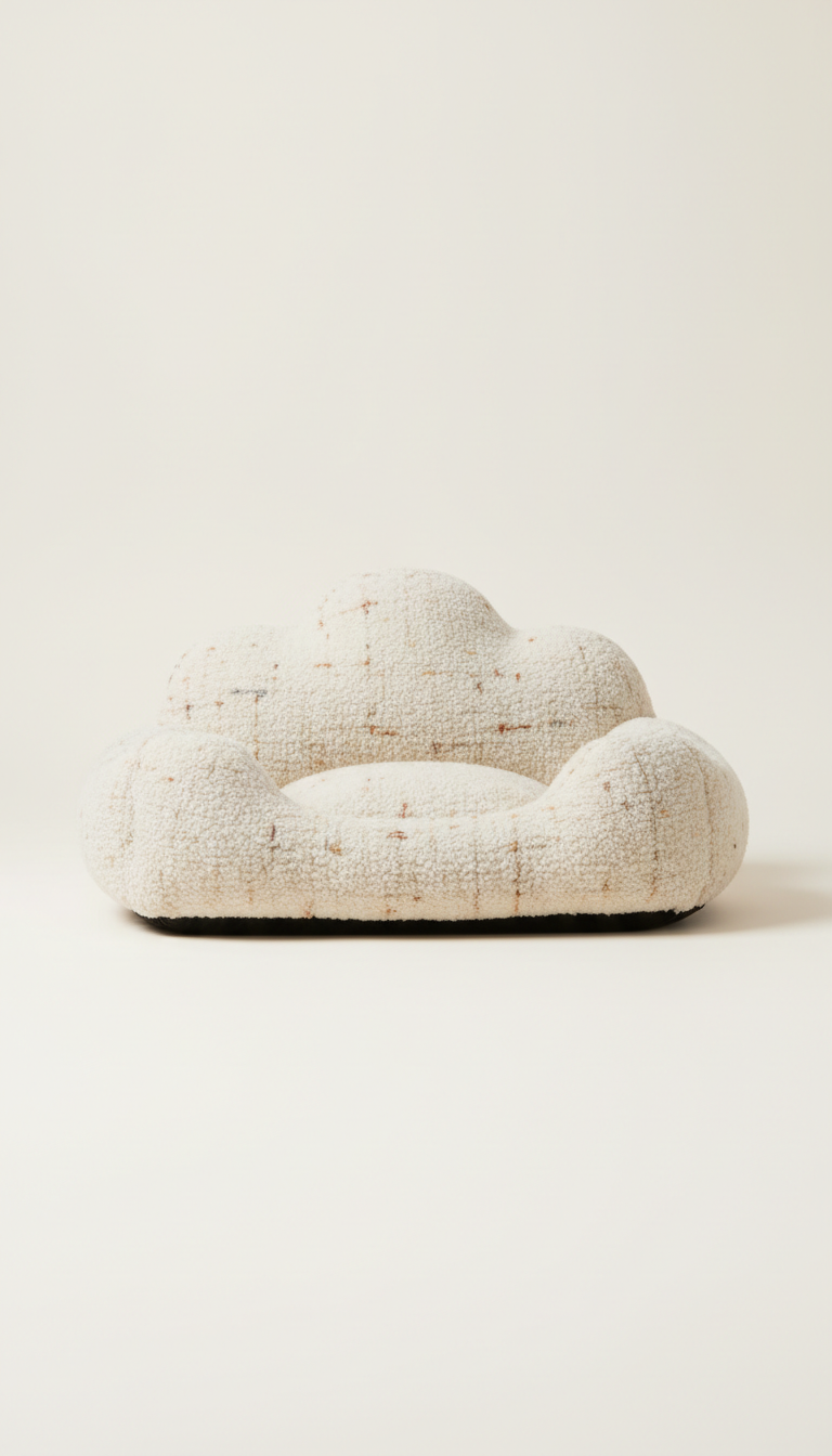 Plush Wool Lounger Bed