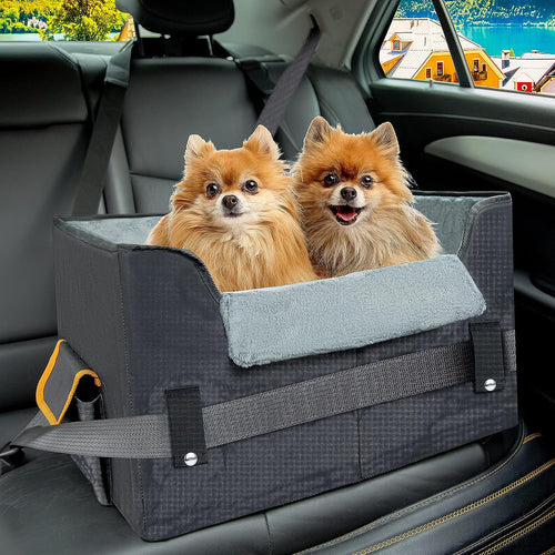 Elevated dog booster car seat, main view