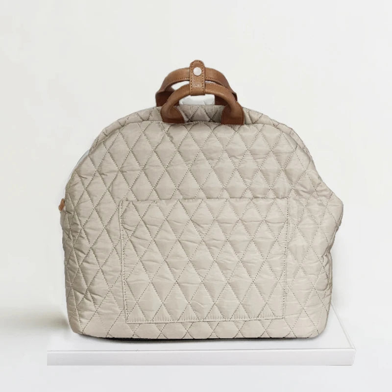Signature carrier tote, olive green color option