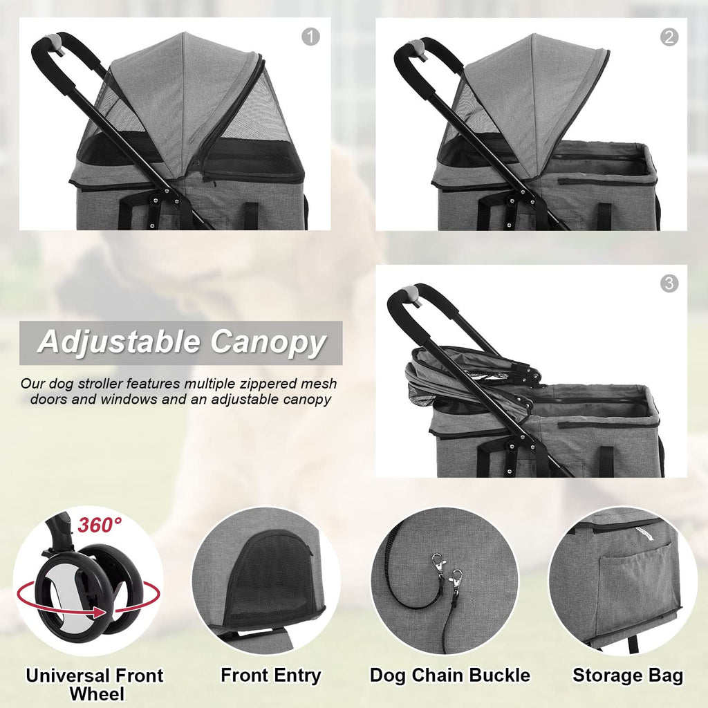 Pet stroller, carrier attachment mechanism detail