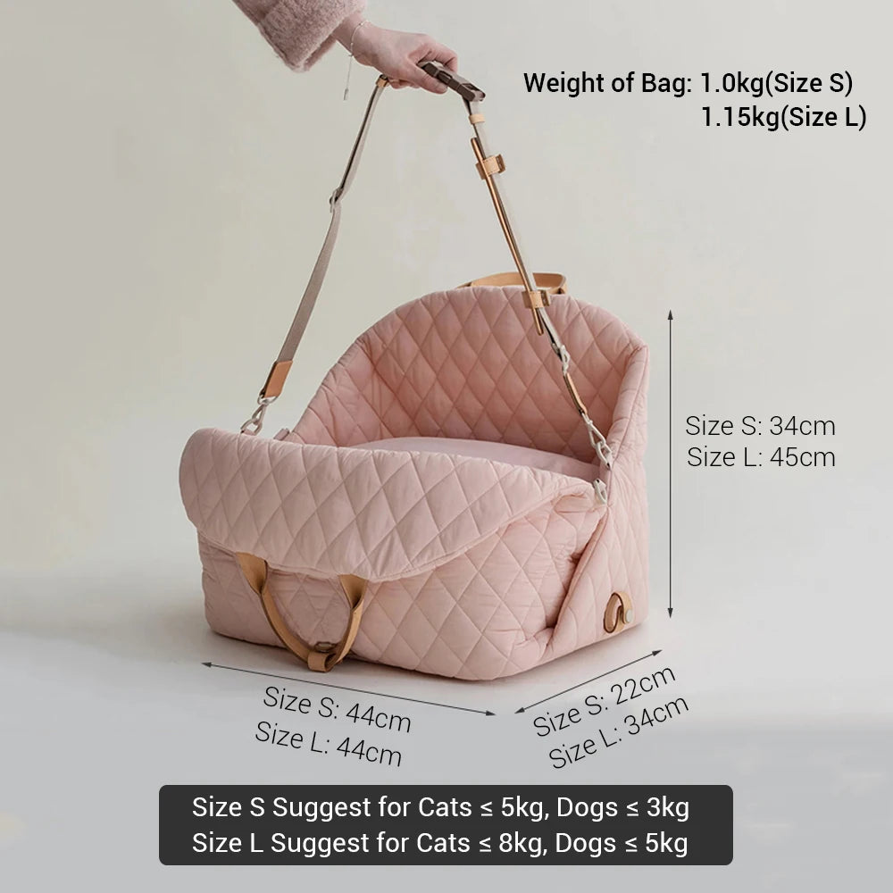 Signature carrier tote, brown color option