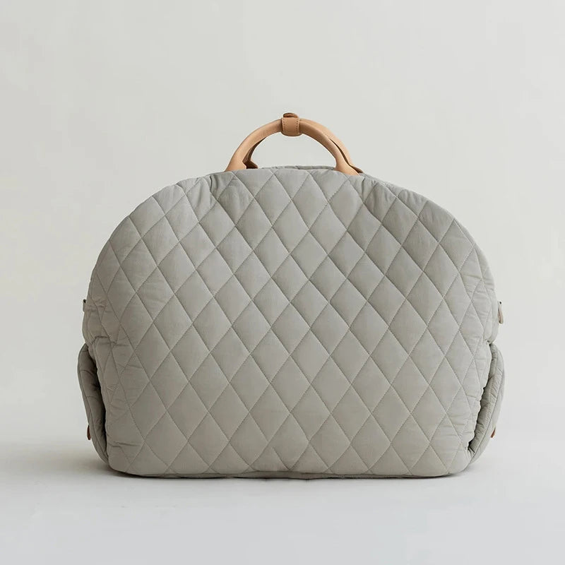 Signature carrier tote, pink color option